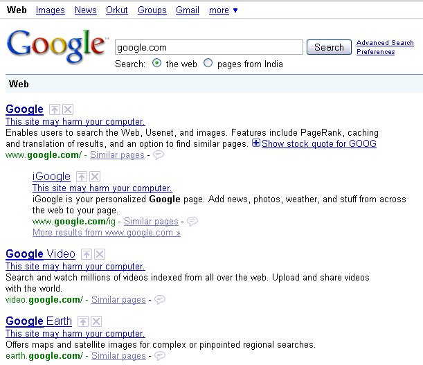 google gone mad